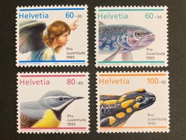 Pro Juventute 1995 - komplette Serie ** (ZNr 336 bis 339)