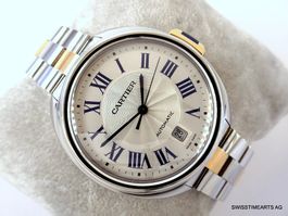CARTIER CLE 18K/SS AUTOMATIK REF. W2CL0002 HERRENUHR