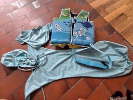 Schwimmanzug Mermaid, 3 Teile und Schwimmweste 110