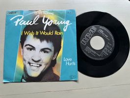Q-TIPS PAUL YOUNG rare Single I wish it would rainKult 80's
