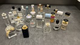 25 Parfüms Flaschen (leere) Dior,Estèe Lauder,Chanel
