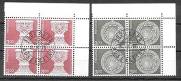 Viererblöcke 612 - 613 gestempelt ET 6.9.1979 und 21.2.1980