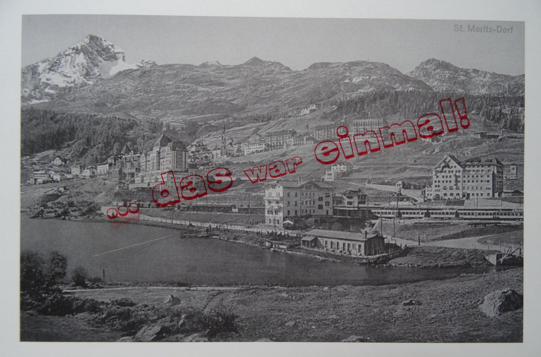 Cartoline postali: Graubünden St. Moritz Bahnhof anno dazumal – Usato da Safnern venduto da Wstussi