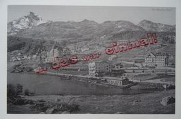 Graubünden St. Moritz Bahnhof anno dazumal
