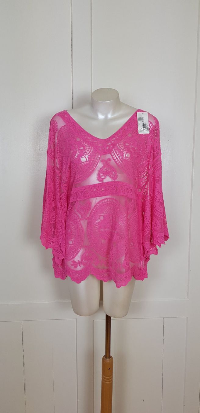 Tuniche: Tunika, Bluse, Baumwolle-Polyester, Neu, Gr. 40 42 44 – Nuovo e nell'imballaggio originale da Uster venduto da Astral