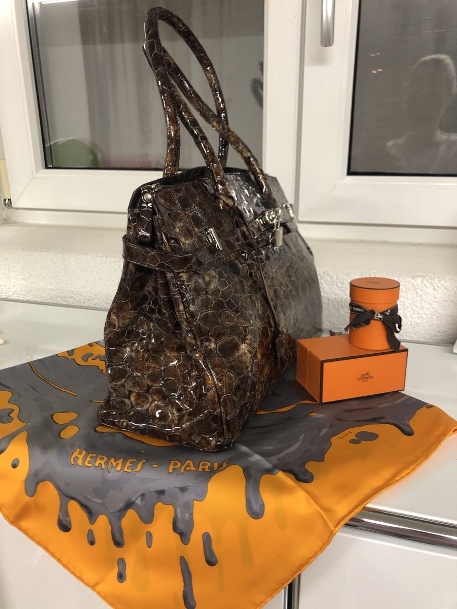Borse: Echt Lederhandtasche Kroko Muster, Model Birkin Top! – Nuovo (secondo la descrizione) da Dielsdorf venduto da ncgarasi 2