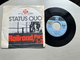 STATUS QUO rare Railroad Single Kult 1971 Rock Top Metal