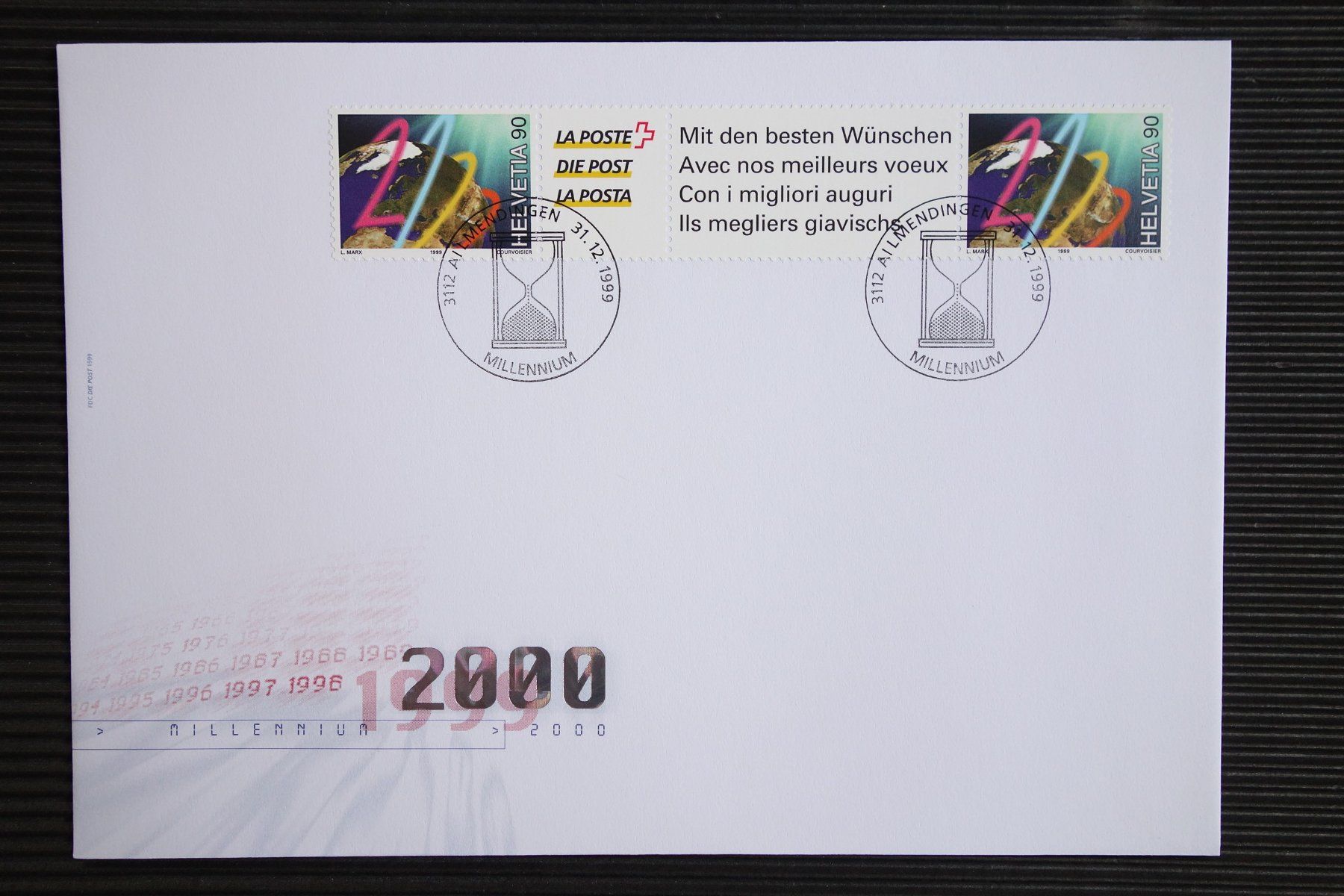 Tutti i francobolli: 1999/2000 Midi-Brief Sondermarke Millenium – Nuovo (secondo la descrizione) da Mettmenstetten venduto da Sutasso
