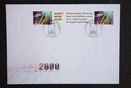 1999/2000 Midi-Brief Sondermarke Millenium