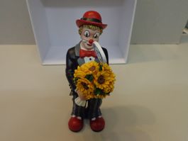 Clown mit Blumenstrauss gelb Erstaufgabe 2012