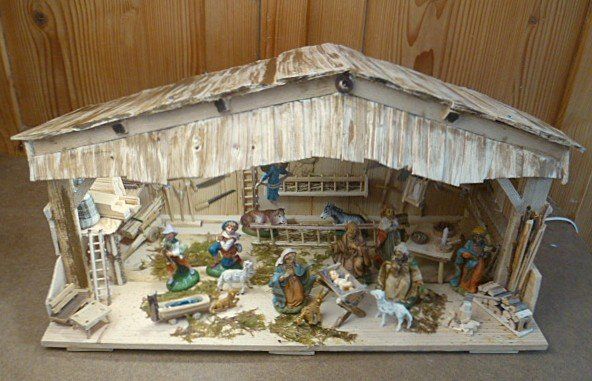 Tutte le decorazioni: Krippe/ Eigenbau/  Gross mit Beleuchtung Nr.23 – Nuovo (secondo la descrizione) da Effretikon venduto da Heimstudio