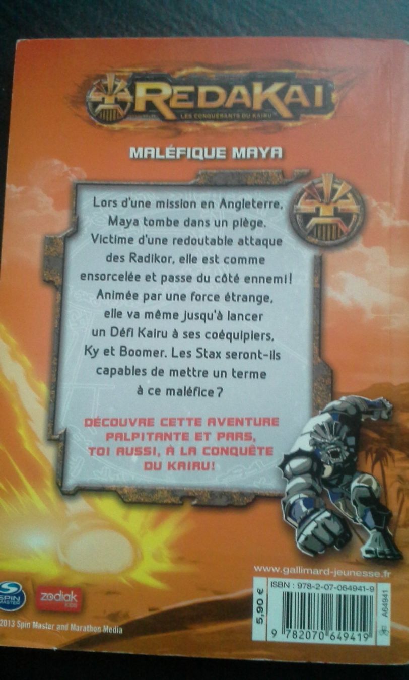 Libri: REDAKAI, maléfique Maya, tome 2 – Usato da Chavornay venduto da didou2009 2