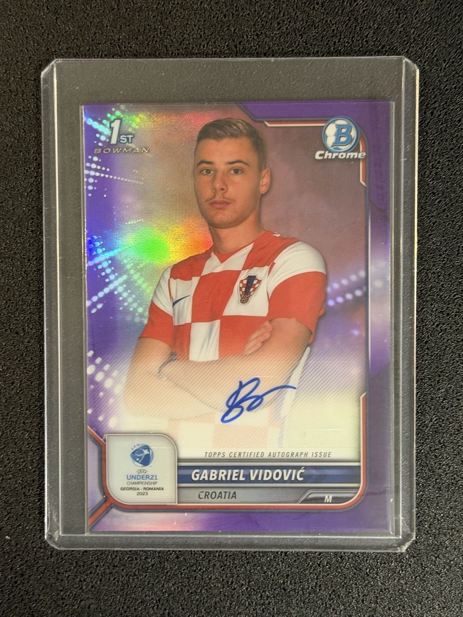 Topps Carte collezionabili: Carte Gabriel Vidovic Chrome Bowman Autographe original – Nuovo (secondo la descrizione) da SION venduto da MARCO-P-SION