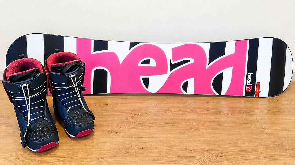 Board: Snowboard+ fixation Head -Boots Salomon  – Usato da Romont FR venduto da sab_v95p 4