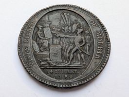 🇫🇷 France 1792 Monneron 5 Sols *** French Revolution ***