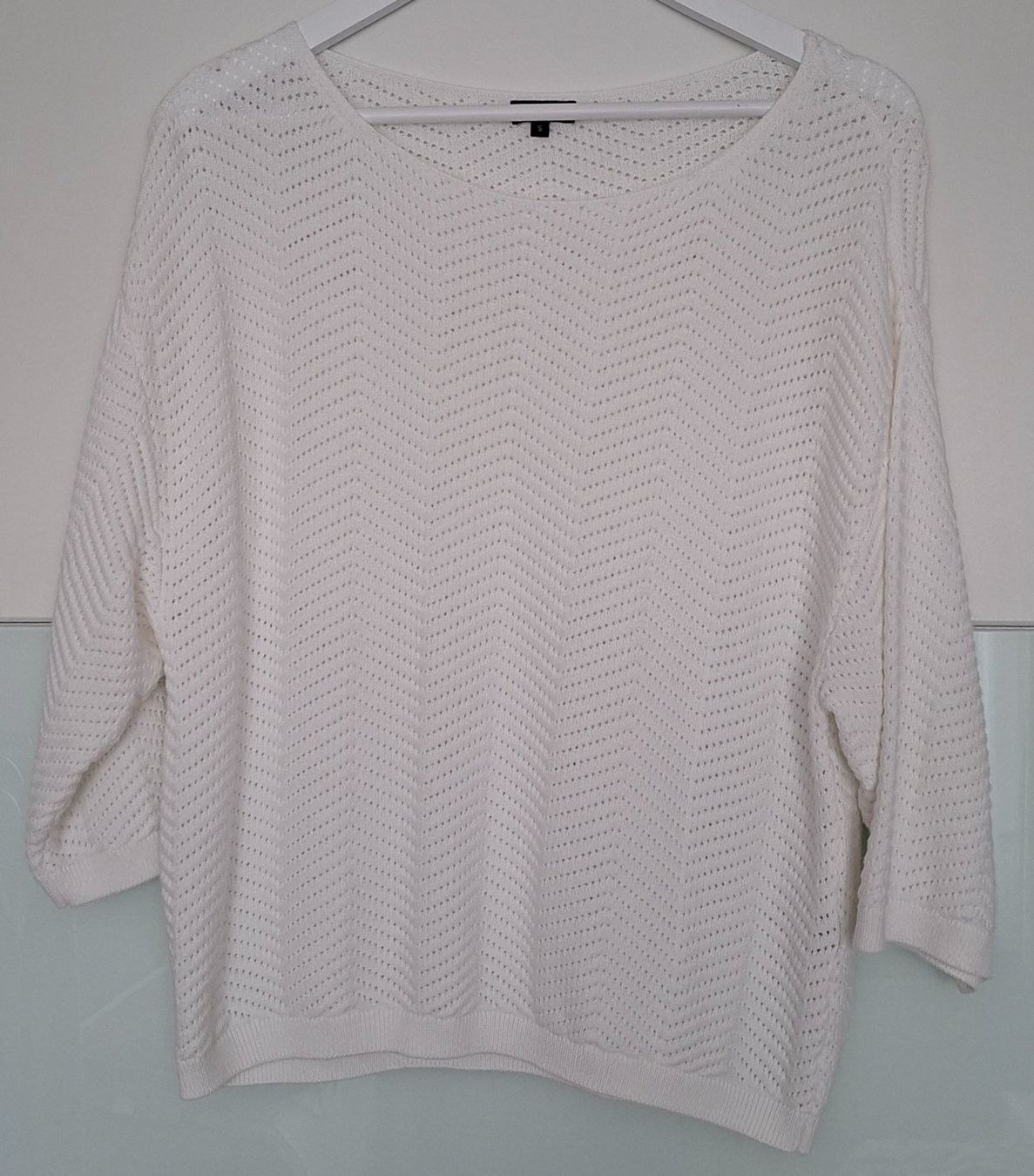 Maglioni & Felpe: Lochstrickpullover mit Zickzackmuster Grösse S – Usato da Feuerthalen venduto da kigo87