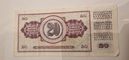 20 Dinara Jugoslawien 1970er
