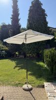 Sonnenschirm Derby Doppler - weiss - mit Sockel - 200x140 cm