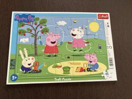Peppa Pig Puzzle, 15 Teile, Trefl, Kinderpuzzle, Top Zustand