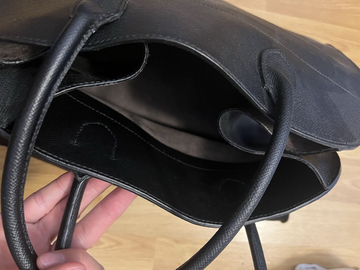 Borse: 100 % handgemachte schwarze Tragetasche – Nuovo e nell'imballaggio originale da Veyras venduto da ValClasse 1