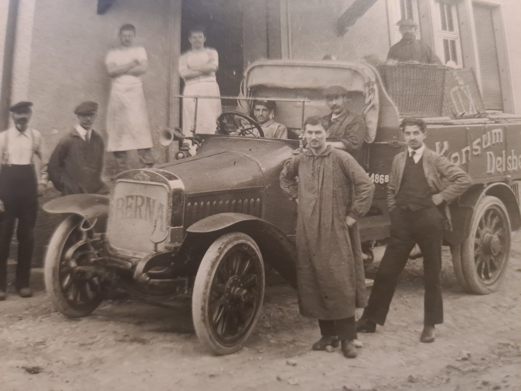 Ansichtskarten: BERNA  1915  CARTE  POSTALE  VINTAGE  OLDTIMER – Gebraucht aus Bellevue von BURGOLMANIA 1