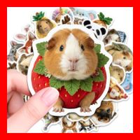 Meerschweinchen Stickerset Aufkleber Nager Käfig Haustier