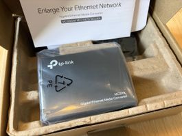 TP-Link MC220L Gigabit SFP Media Converter neuwertig