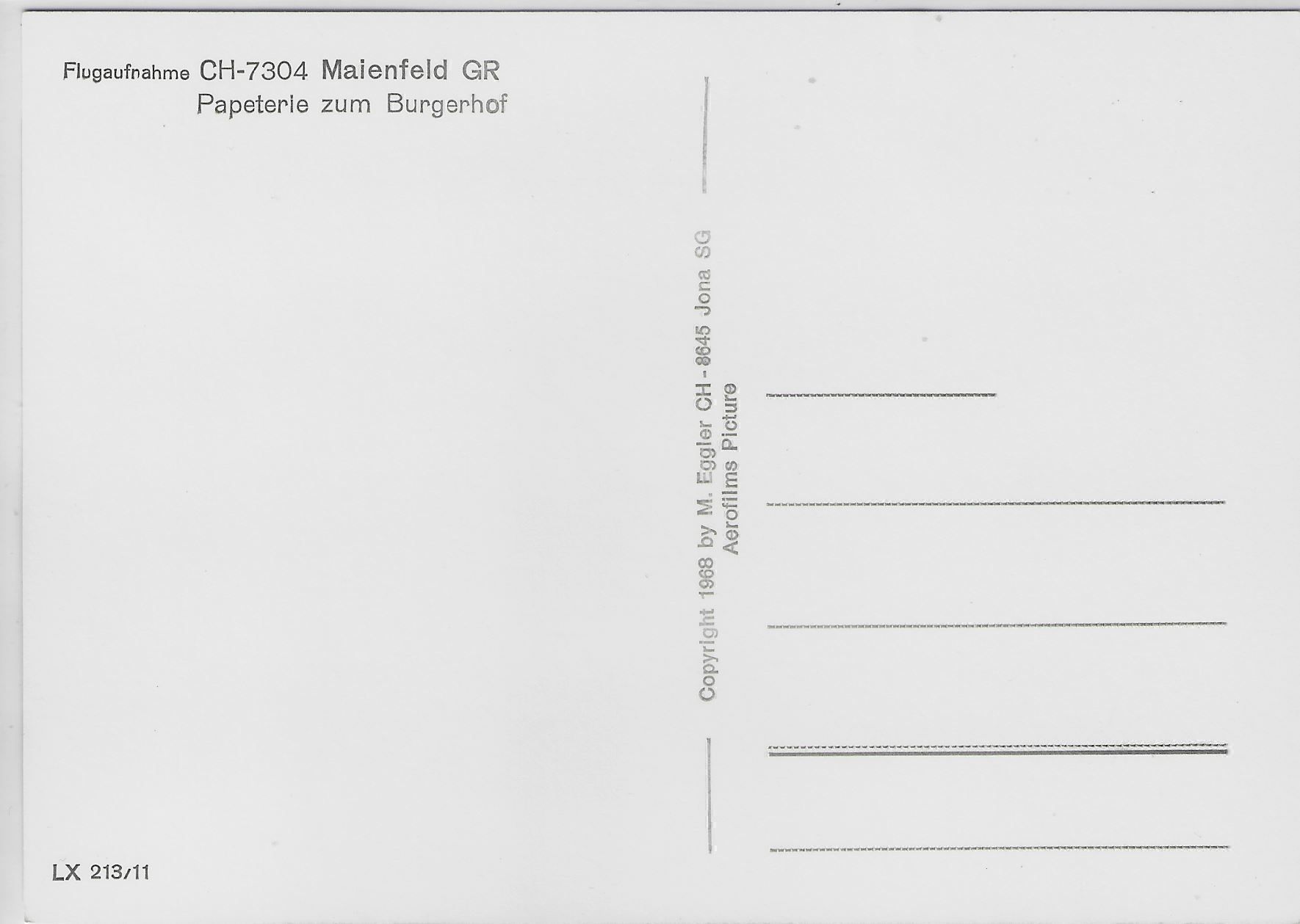 Cartoline postali: Flugaufnahme Maienfeld GR – Antico da Ettingen venduto da Kartenplanet 1