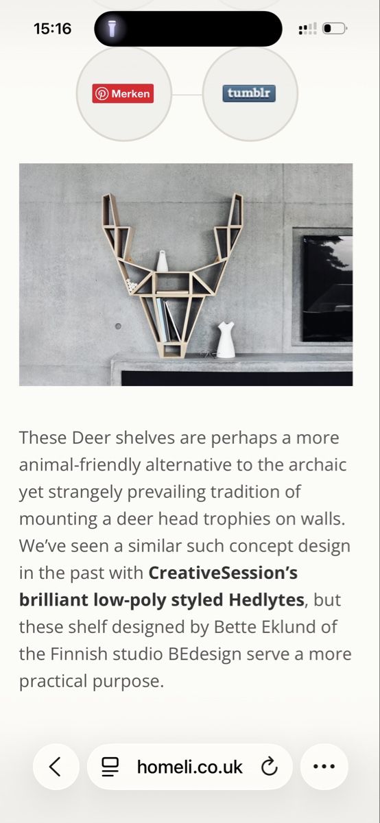 Scaffali: Wandregal Deer by BEdesign – Usato da Wädenswil venduto da Ktodat 7