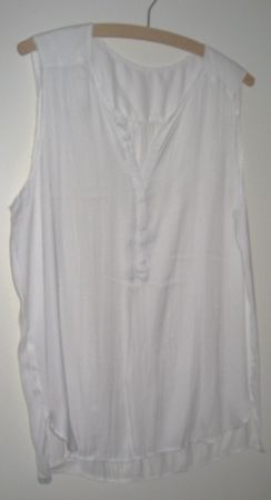 Bluse weiss ohne Arm Gr. L