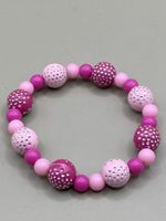 Pinkes Armband mit Perlen - Perfekt für den Sommer!