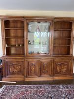 Grosser Bücherschrank / Wohnzimmerschrank, Massivholz top!
