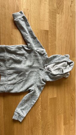 H&M Baby Sweatjacke mit Ohren Grösse 92, Grau, Top Zustand