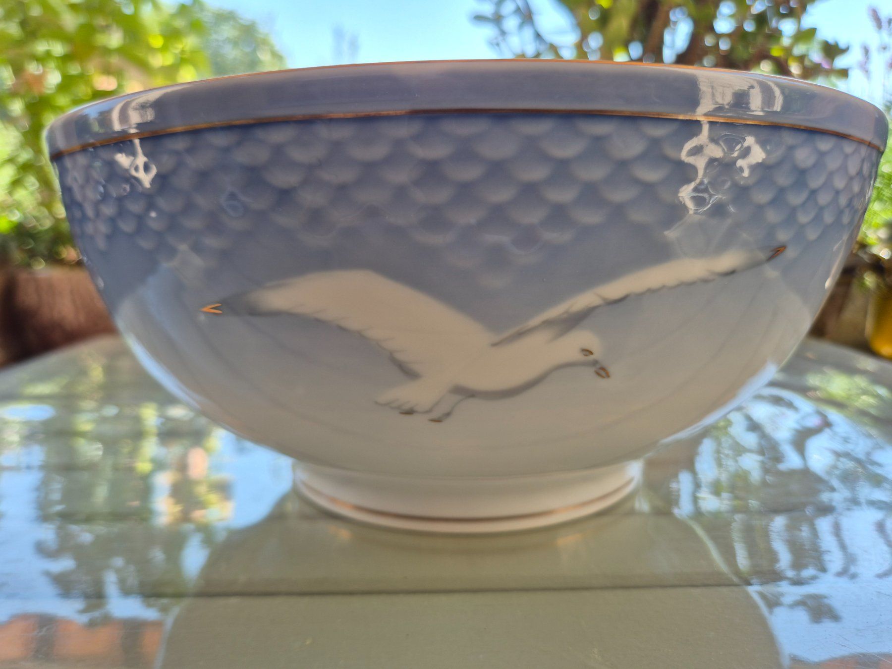 Royal Copenhagen Ciotole: Grosse Schüssel mit Möwenmotiv Bing&Grondhal – Nuovo (secondo la descrizione) da Bern venduto da aronari