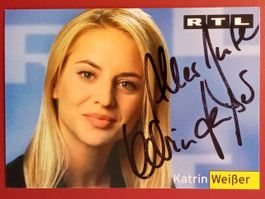 Katrin Weisser Autogramm signiert Fotopostkarte 10x15cm