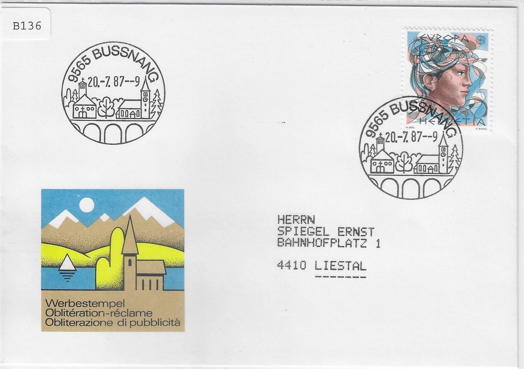 Tutti i francobolli: 9565 Bussnang 20.7.1987 Werbestempel – Nuovo e nell'imballaggio originale da Ettingen venduto da Kartenplanet