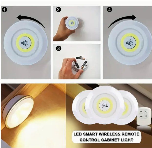 Lampade: 6 lampade LED con telecomando – Nuovo e nell'imballaggio originale da Novazzano venduto da GioStore 1