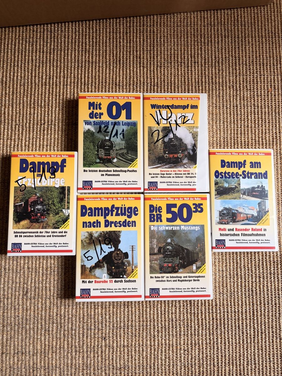 Alle VHS: Eisenbahn VHS-Kasetten – Gebraucht aus Herzogenbuchsee von Jana_1019