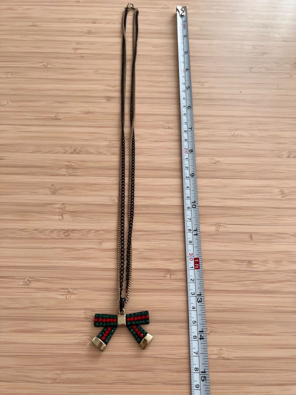 Catenine: Bow pendant long necklace – Usato da Genève venduto da Ballpencase 1