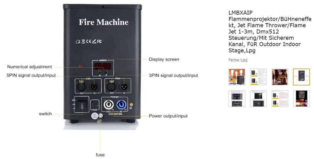 Flammenprojektor / Fire Machine Kaufen auf Ricardo