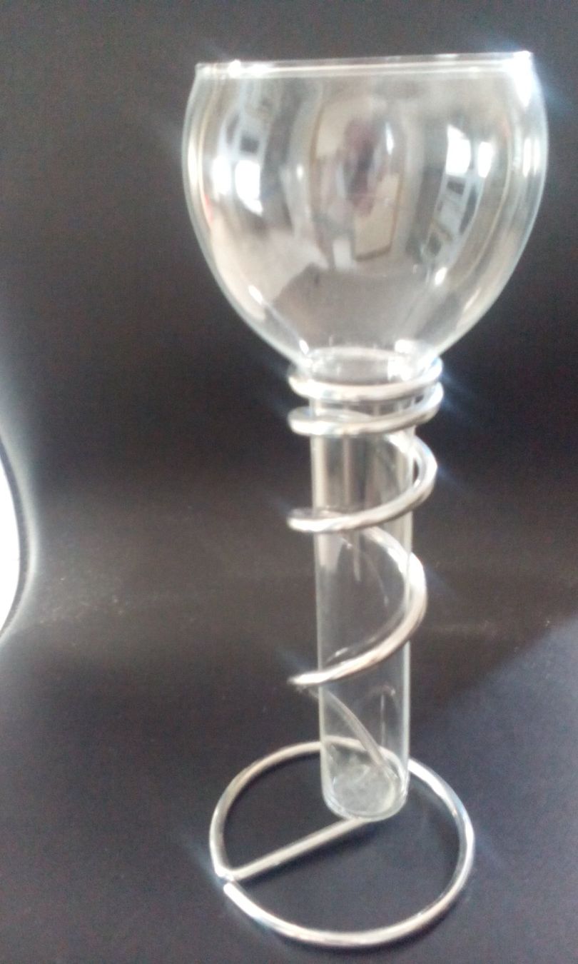 Altro in Decorazioni & Accessori: UNIVERSALSTAENDER, GLAS, SPIRALFUSS VERCHROMT, HOEHE 25 CM – Nuovo (secondo la descrizione) da Wattwil venduto da Pinguin041