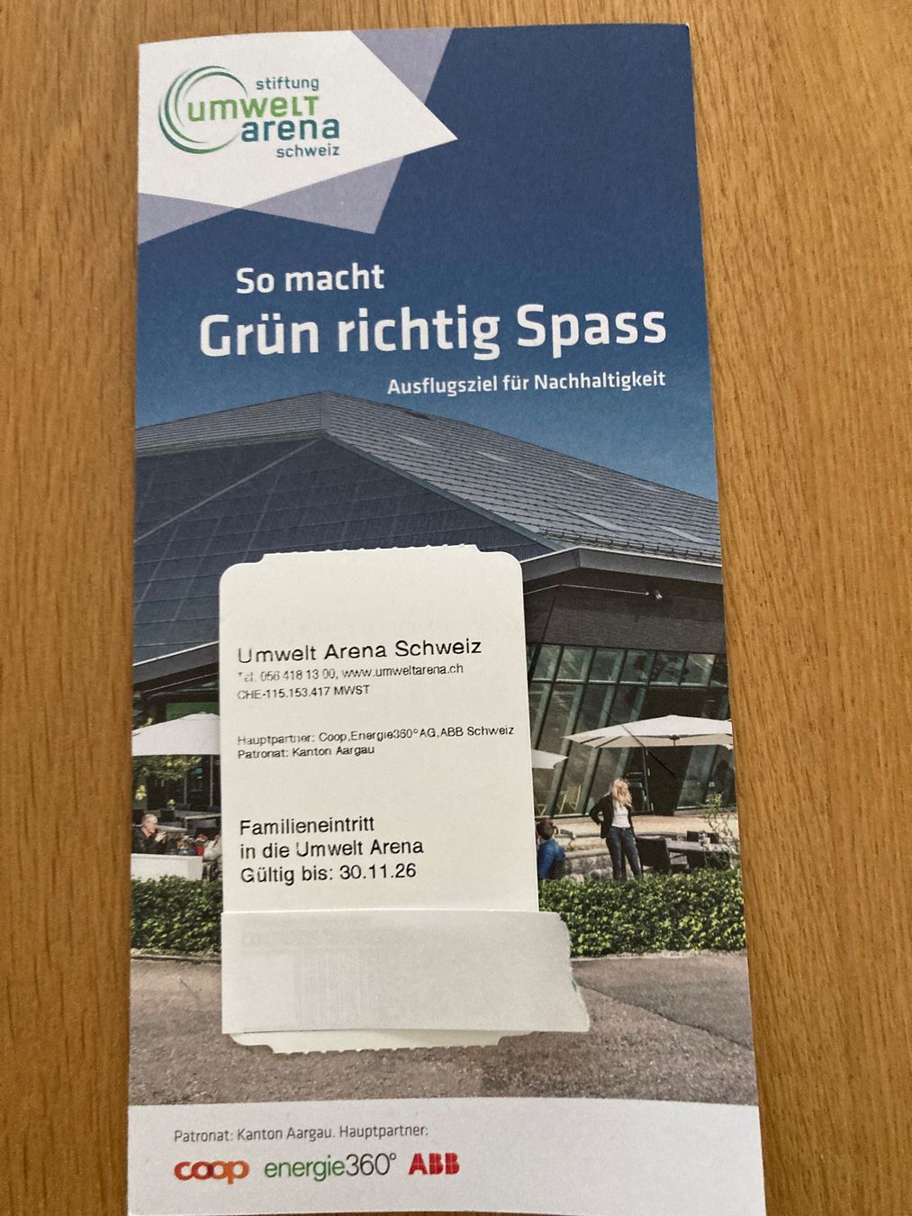 Biglietti: Umweltarena Familienticket – Nuovo e nell'imballaggio originale da Dietikon venduto da Pizzamampfer