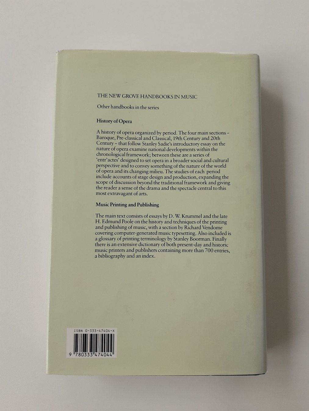 Libri: New Grove Handbooks in Music Performance Practice – Nuovo (secondo la descrizione) da Basel venduto da odradek 1