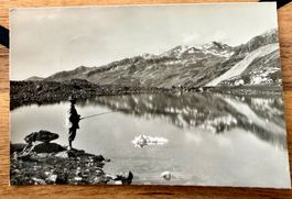 Flüela - Pass - Fischer am Schottensee 1959