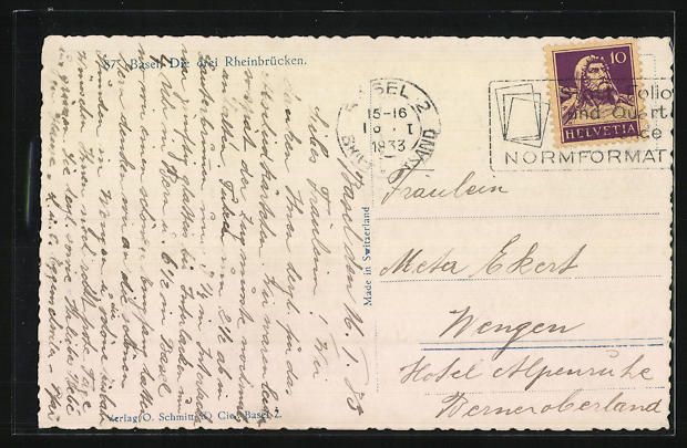 Cartoline postali: Basel, Die Drei Rheinbrücken, Strassenb – Usato da Berlin venduto da bartko-reher 1