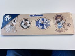 Neues FC Zürich Holzpuzzle, offizieller Fanartikel, 4 Teile
