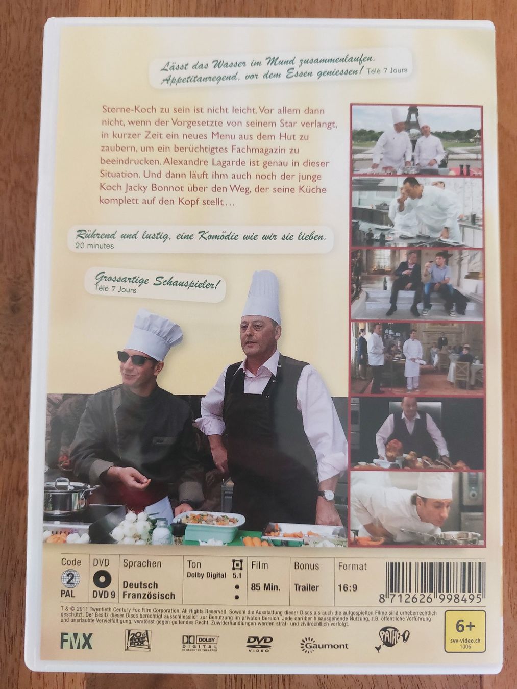 Alle DVDs: DVD - Kochen ist Chefsache / Comme un Chef mit Jean Reno – Gebraucht aus Rheinfelden von FilmAuktion 1