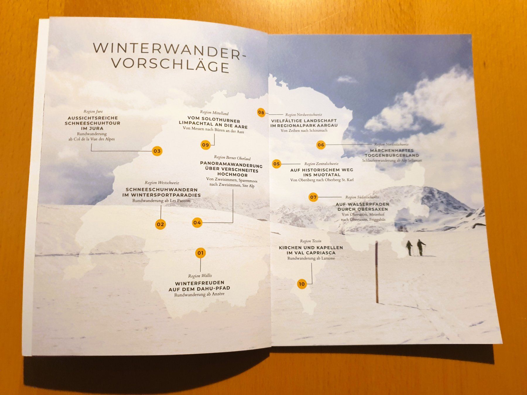 Cartine & Atlanti: SCHWEIZER WANDERWEGE / WANDERFÜHRER / WINTER 2024/25 – Usato da Brüttisellen venduto da Nighttrain 1