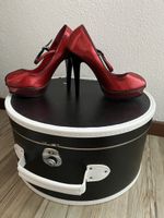 Scarpe con tacco Pin Up Couture rosse, numero 37