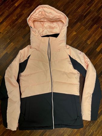 Roxy Girl Ski Jacket, pink and black, size 152, winter